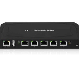 Ubiquiti ToughSwitch 5port PoE Gigabit Managed Switch, 24v PoE, Wall Mountable, No Controller Needed - Also known as ES-5XP-AU,  Incl 2Yr Warr