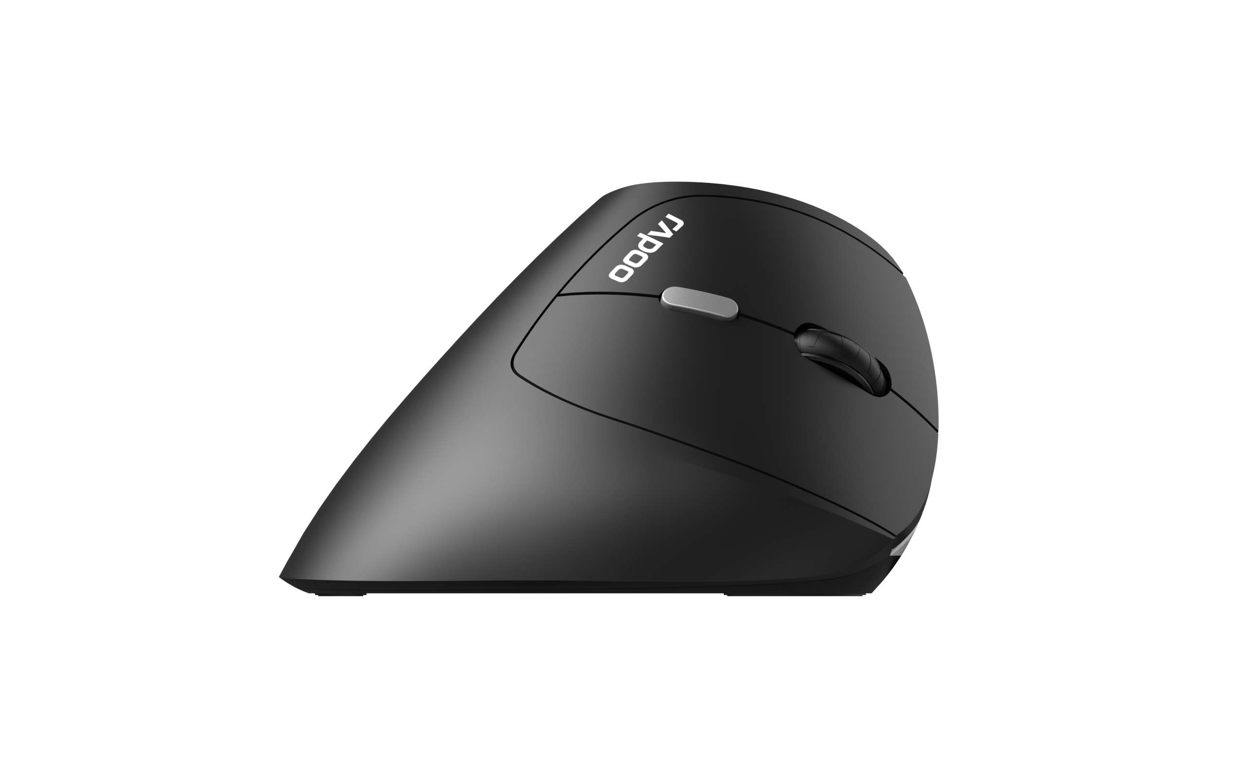 RAPOO EV250 Ergonomic Vertical Wireless Mouse 6 Buttons 800/1200/1600 DPI Optical Silent Click Mice - Black (Renamed from MV20)