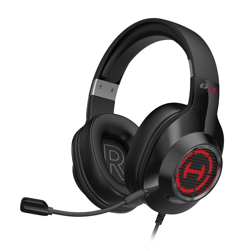 Edifier G2II  7.1 Surround Sound USB Gaming Headset with Microphone, RGB Lighting, 360 Degree Surround Sound Effects, 50mm NdFeB- Black
