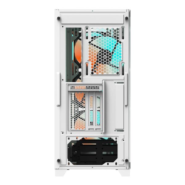 Gigabyte C301 RGB Tempered Glass E-ATX White Mid Tower Gaming Chassis  2x3.5" 2x2.5" 2xUSB3.0 Detachable Dust Filter Liquid Cooling PSU Standard ATX