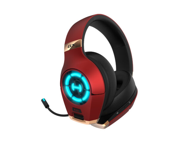 Edifier  GX Hi-Res Gaming Headset with Hi-Res, Dual Noise Cancelling Microphone, Multi-Mode, 3.5mm AUX, USB 3.0, USB-C Connection - Red