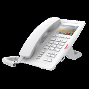 Fanvil H5 Hotel / Office Enterprise IP Phone - 3.5" Colour Screen, 1 Line, 6 x Programmable Buttons, Dual 10/100 NIC, POE, 2 Years Warranty- White