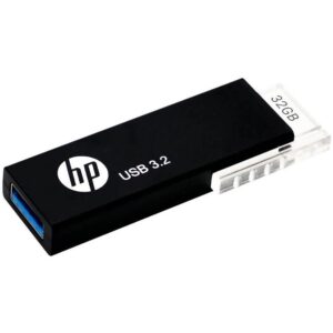 (LS) HP 718W 32GB USB 3.2  70MB/s Flash Drive Memory Stick Slide 0°C to 60°C 5V Capless Push-Pull Design External Storage (> HPFD712LB-32)
