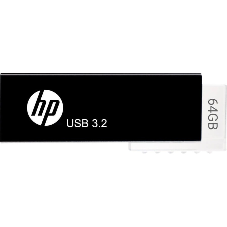 (LS) HP 718W 64GB USB 3.2  70MB/s Flash Drive Memory Stick Slide 0°C to 60°C 5V Capless Push-Pull Design External Storage (> HPFD712LB-64)