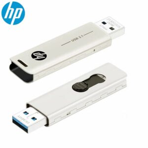 HP X796W 128GB USB 3.1 Type-A 70MB/s Flash Drive Memory Stick Thump Key 0°C to 60°C 5V Capless Push-Pull Design External Storage for Windows 10 11 Mac