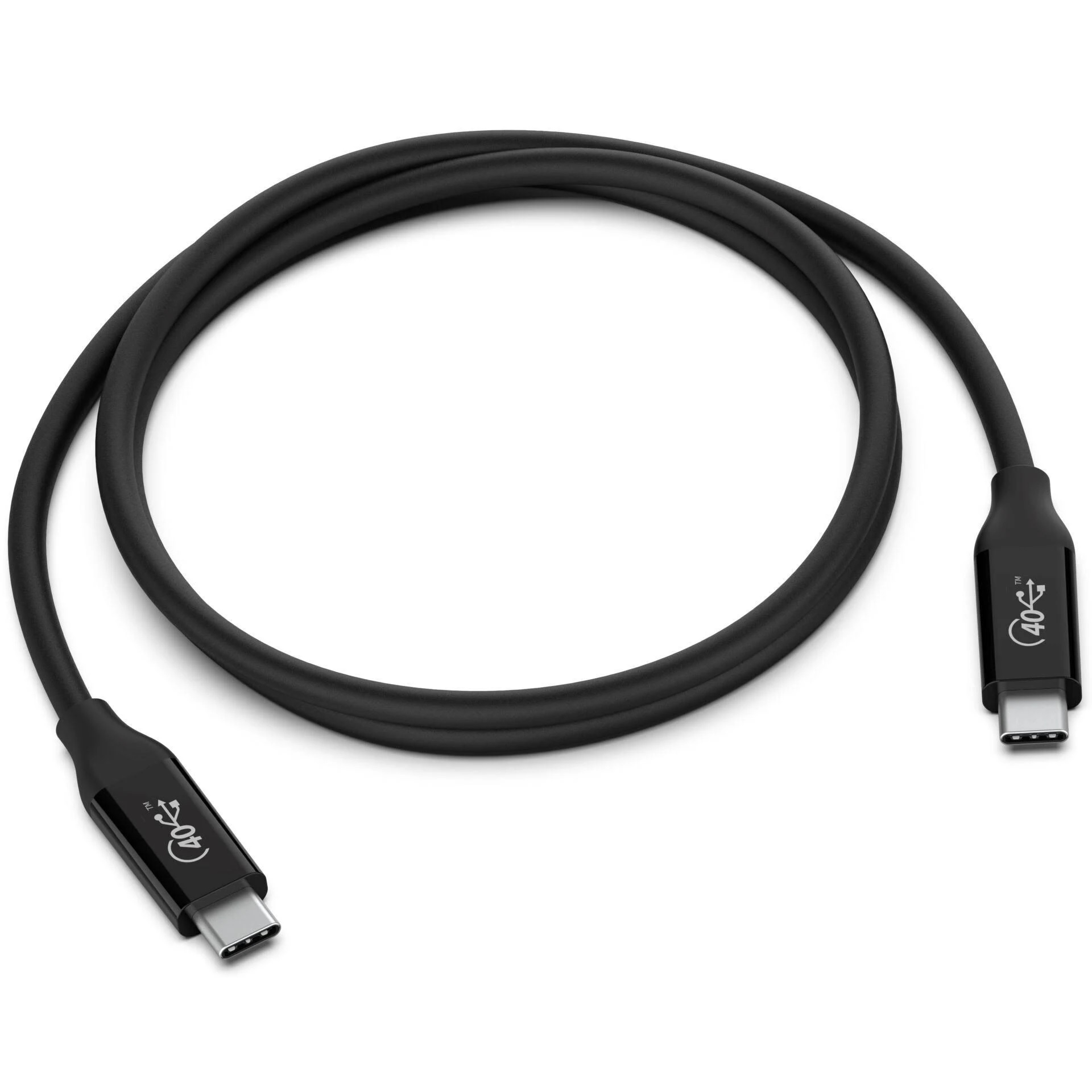 Belkin USB4 USB-C to USB-C  Cable (0.8M/2.6ft) – (INZ001BT0.8MBK),100W PD,40Gbps,Thunderbolt 3,Samsung Galaxy,iPad,MacBook,Google,OPPO,Nokia,2YR