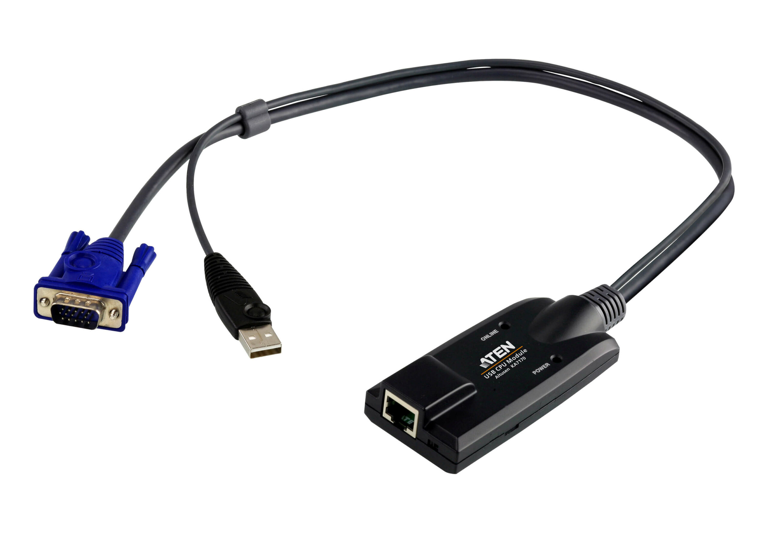 Aten KVM Cable Adapter with RJ45 to VGA  USB for KH, KL, KM and KN series