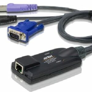 Aten VGA USB Virtual Media KVM Adapter with Smart Card Support for KN, KM series