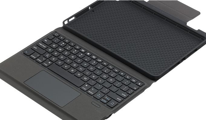 (LS) RAPOO XK300 Plus Bluetooth Keyboard for iPad Pro/Air/7 10.5″ – Shortcut keys, Touch Gestures, Scissor switches, Multimedia keys, Rechargeable