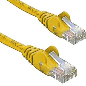 8ware CAT5e Cable 2m - Yellow Color Premium RJ45 Ethernet Network LAN UTP Patch Cord 26AWG CU Jacket