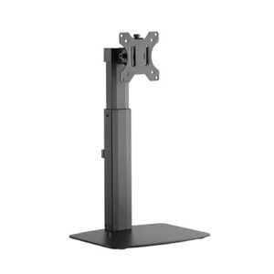 Brateck Single Free Standing Screen Pneumatic Vertical Lift Monitor Stand Fit Most 17"-32" Flat and Curved Monitors Up to 7 kg VESA 75x75/100x100