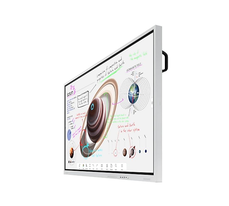 Samsung 55" Flip Pro WMB 4K UHD Interactive E-Board Smart Digital FlipChart Display InGlass Multi-Touch Writing Drawing Video Call App HDMI USB-C LAN