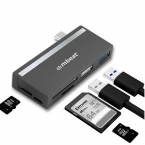 mbeat®  Essential  5-IN-1 USB- C Hub ( USB hub 2.0, 3.0, SD/TF Card Reader Supports SDXC, MicroSDXC)