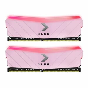 PNY XLR8 16GB (2x8GB) DDR4 UDIMM 4600Mhz RGB CL19 1.5V Pink Heat Spreader Gaming Desktop PC Memory >3600MHz