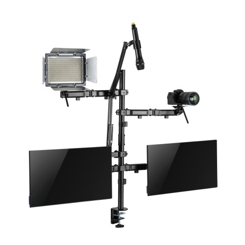 Brateck Dual-Monitor All-in-One Studio Setup Desktop Mount Fit17″-32″ Up to 9kg(LS)