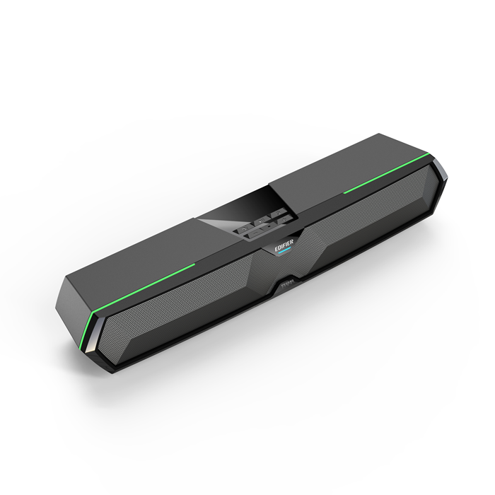 Edifier MG300 Computer Tabletop RGB Bluetooth Speaker – USB-A Sound Card, Bluetooth v5.3, RGB Light Effects, Full Control Panel, 2.5W+2.5W, Black