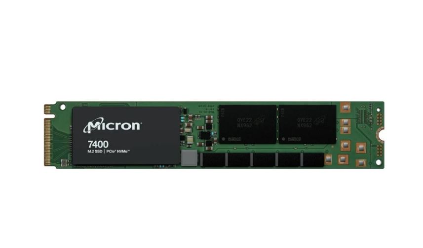 Micron 7400 Pro 1.92TB Gen4 NVMe Enterprise SSD M.2 4400/2000 MB/s R/W 230K/60K IOPS 14400TBW 1DWPD 2M hrs MTTF Server Data Centre 5yrs