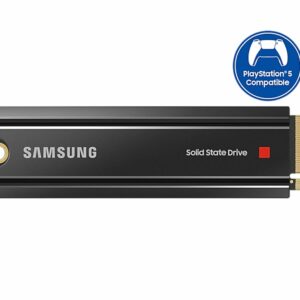 Samsung 980 Pro 1TB Gen4 NVMe SSD with Heatsink 7000MB/s 5000MB/s R/W 1000K/1000K IOPS 600TBW 1.5M Hrs MTBF for PS5 5yrs Wty
