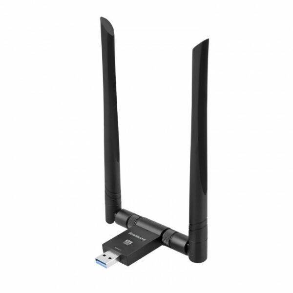 Simplecom NW811 AX1800 Dual Band WiFi 6 USB Adapter 802.11ax with 2x 5dBi High Gain Antennas(LS)