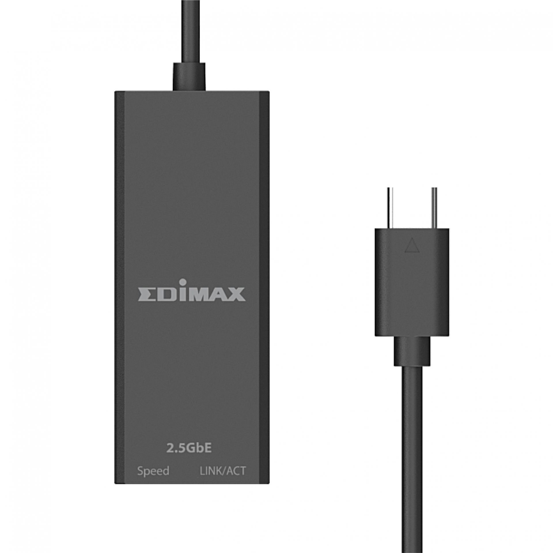 Edimax EU-4307 V2 USB Type-C to 2.5G Gigabit Ethernet Adapter Up To 100M/1Gbps / 2.5Gbps LED Indicator Plug and Play- Black