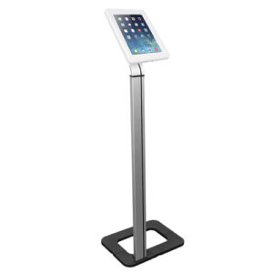 Brateck Anti-theft Tablet Kiosk Floor Stand with Aluminum Base Fit Screen Size  9.7”-10.1”