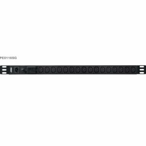 Aten 0U Basic PDU with Surge Protection, 16x IEC Sockets, 10A Max, 100-240VAC, 50-60HZ, Overcurrent protection, Aluminum material
