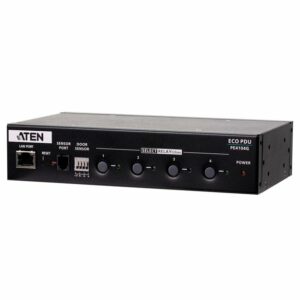Aten 4 Port 1U 10A Smart PDU with outlet control, 4xC13 Outlets, 100 - 240 VAC, Two-level password security, Remote authentication support: RADIUS
