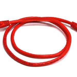 8Ware CAT6A Cable 0.25m (25cm) - Red Color RJ45 Ethernet Network LAN UTP Patch Cord Snagless