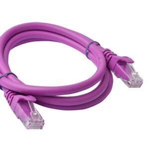 8Ware CAT6A Cable 1m - Purple Color RJ45 Ethernet Network LAN UTP Patch Cord Snagless