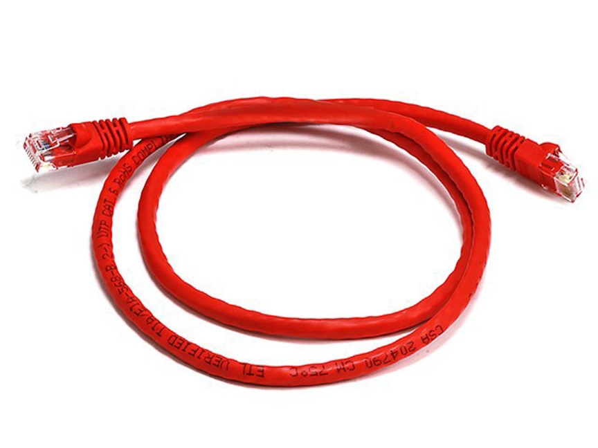 8Ware CAT6A Cable 1m - Red Color RJ45 Ethernet Network LAN UTP Patch Cord Snagless