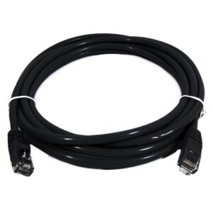 8Ware CAT6A Cable 2m - Black Color RJ45 Ethernet Network LAN UTP Patch Cord Snagless