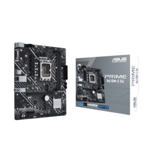 ASUS H610M PRIME H610M-E D4 Intel LGA 1700 mATX Motherboard, 2x DDR4 ~64GB, 1x PCI-E 4.0, 1x PCI-E 3.0, 2x M.2, 4x SATA, 2x USB 3.2, 2x USB 2.0