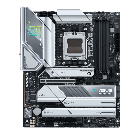ASUS AMD X670E PRIME X670E-PRO WIFI-CSM (AM5) ATX Motherboard 4x DDR5 128GB, 1x PCIe 5.0 x16 slot,4 x M.2 slots,4 x SATA,Wi-Fi 6E 1 x HDMI.1 x DP