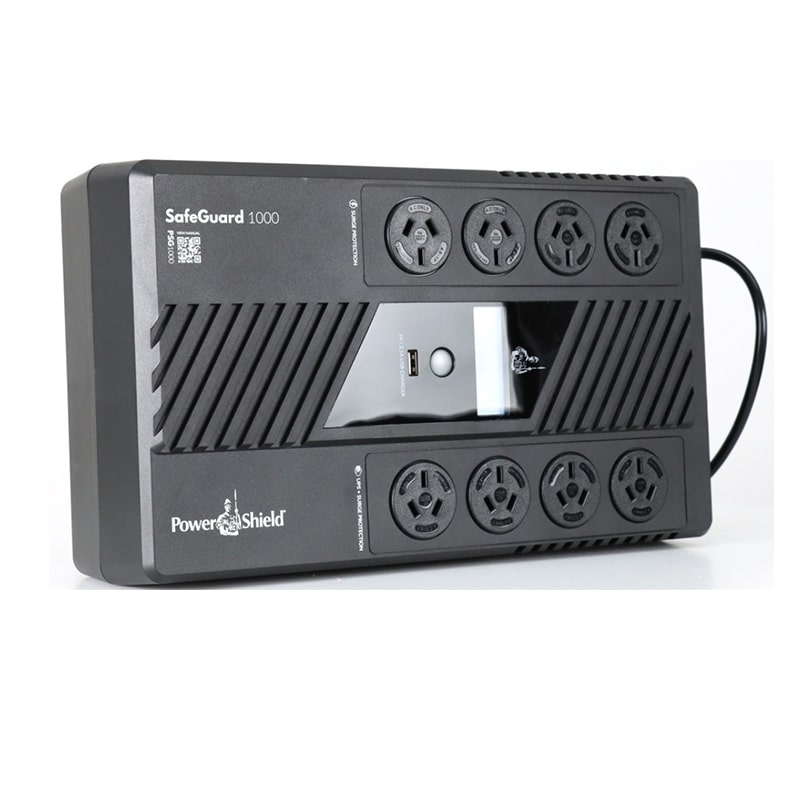 PowerShield SafeGuard 1000VA/600W Line Interactive, Powerboard Style UPS with AVR,  Wall Mountable.