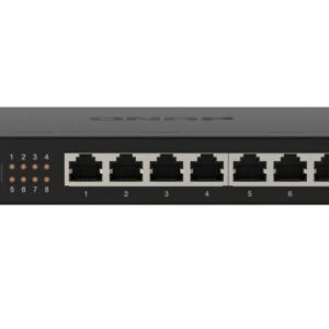 QNAP QSW-1108-8T Instantly upgrade your network to 2.5GbE connectivity 8xPorts 8x2.5GbE 12V/1.5A