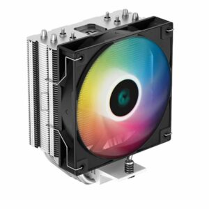 DeepCool AG400 ARGB Single Tower CPU Cooler, TDP 220W, 120mm Static ARGB Fan, Direct-Touch Copper Heat Pipes, Intel LGA1700/AMD AM5 Support