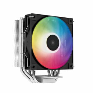 DeepCool AG400 LED CPU Cooler 4 Heat Pipes, 6 Colour LED, 120mm PWM Fan, Intel LGA1700/1200/1151/1150/1155 AMD AM5/AM4