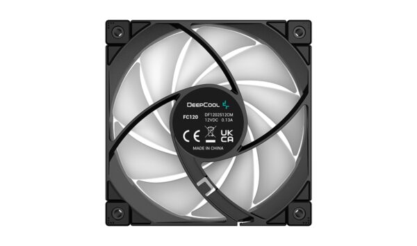 DeepCool FC120 3 in 1(3-Pack) Cooling Fan, 4-pin PWM, Hydro Bearing, 12V DC 0.13 A 1.56W, ARGB LED, Daisy-Chainable