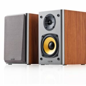 Edifier R1000T4 Ultra-Stylish Active Bookself Speaker - Home Entertainment Theatre - 4" Bass Driver Speakers BROWN (LS)