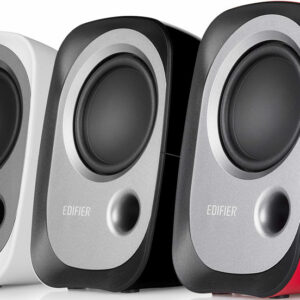 Edifier R12U USB Compact 2.0 Multimedia Speakers System (Red) - 3.5mm AUX/USB/Ideal for Desktop,Laptop,Tablet or Phone