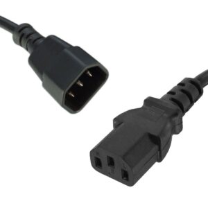8Ware Power Cable Extension Cord 1m IEC-C14 to IEC-C13 Male to Female