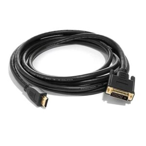8ware 2m HDMI to DVI-D Adapter Converter Cable - Retail Pack Male to Male 30AWG Gold Plated PVC Jacket for PS4 PS3 Xbox Monitor PC Computer Projector