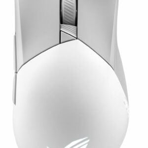 ASUS ROG Gladius III Wireless AimPoint Moonlight White Gaming Mouse, 36,000dpi Optical Sensor, Tri-mode Connectivity, ROG SpeedNova, 79g, Swappable S