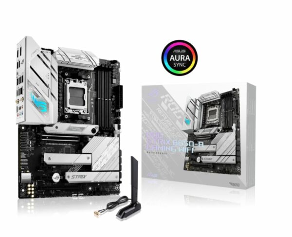 ASUS AMD B650 ROG STRIX B650-A GAMING WIFI (AM5) ATX Motherboard 4x DDR5 128GB, 1 x PCIe 4.0 x16, 3 x M.2, 4 x SATA,Wi-Fi 6E,2.5Gb Ethernet