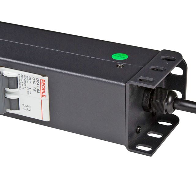 Powershield 10 Outlet Vertical IEC PDU C20 Input, 8x 10A IEC C13  2x 16A IEC C19, 2m power cord, 0RU, Black