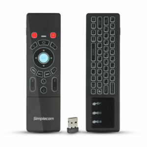Simplecom RT250 Rechargeable 2.4GHz Wireless Remote Air Mouse Keyboard with Touch Pad and Backlight(LS)