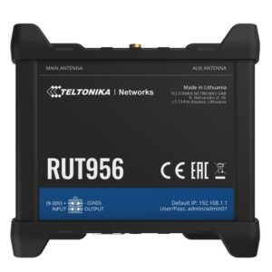 Teltonika RUT956 - dual-SIM cellular 4G LTE, WAN failover, with 4x Ethernet ports, GPS, an I/O connector block - Replaces RUT955