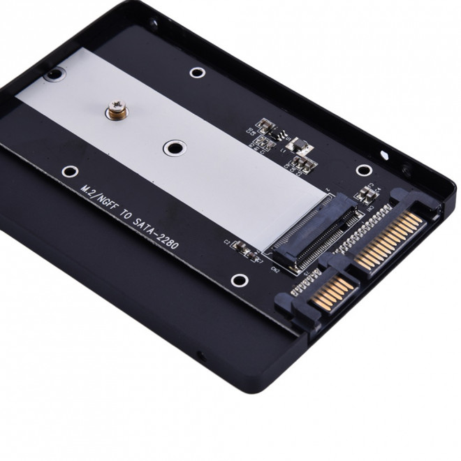 Simplecom SA102 NGFF M.2 (B Key) to 7mm 2.5″ SATA Converter Enclosure Aluminium