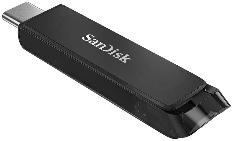 SanDisk Ultra USB Type-C Flash Drive, CZ460 32GB, USB Type C 3.1, Black, Super-thin Retractable, 5Y