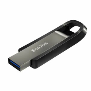 SanDisk 64GB Extreme GO USB3.2 Metal  Flash Drive USB-A 400MB/s SecureAccess™ encryption software2 Lifetime Lifetime Warranty Black